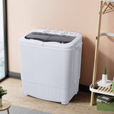 Effortless Laundry with the Semi-Automatic Gray Cover Washing Machine - Nook & Nest