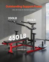 Chest Press Machine, 450 LBS Bench Press Set, Adjustable Flat Incline Bench With Independent Converging Arms, Upper Chest Equipment, Fitness Home Gym Equipment For Chest, AB Workouts, Shoulder - Nook & Nest