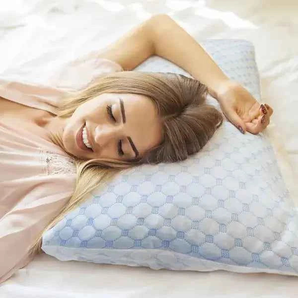Stay Cool & Cozy: Cooling Gel Memory Foam Pillows (Set of 2) - Nook & Nest