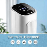 White 36-Inch Oscillating Tower Fan with Remote - Nook & Nest