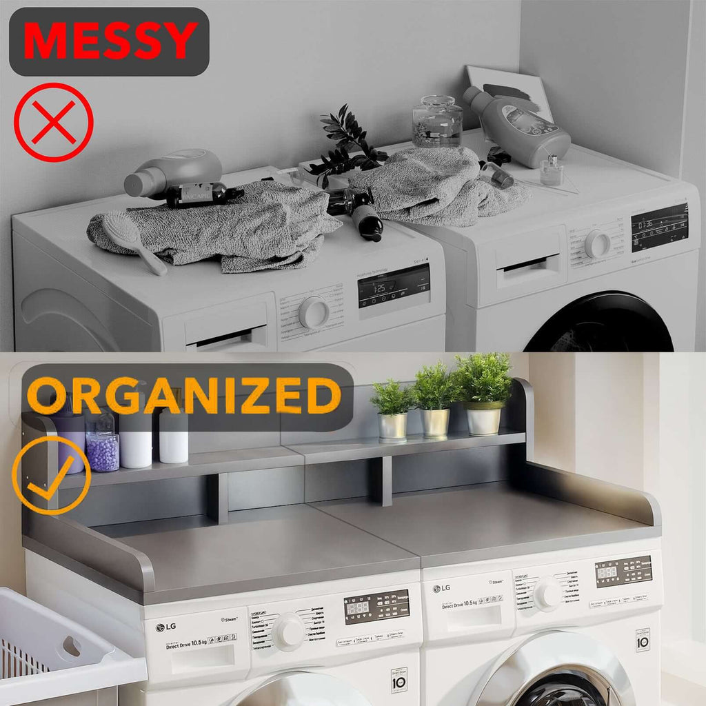 Laundry Room Countertop Shelf: Upgrade Your Space with Versatile Storage - Nook & Nest