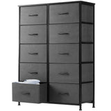 Tall Fabric Storage Tower with Drawers, Multiple Colors - Nook & Nest