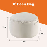 Giant Bean Bag Chair with Washable Cover, 36 or 48 in - Nook & Nest