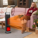 Stay Warm and Cozy with the 1500W Oscillating Ceramic Tower Heater - Nook & Nest