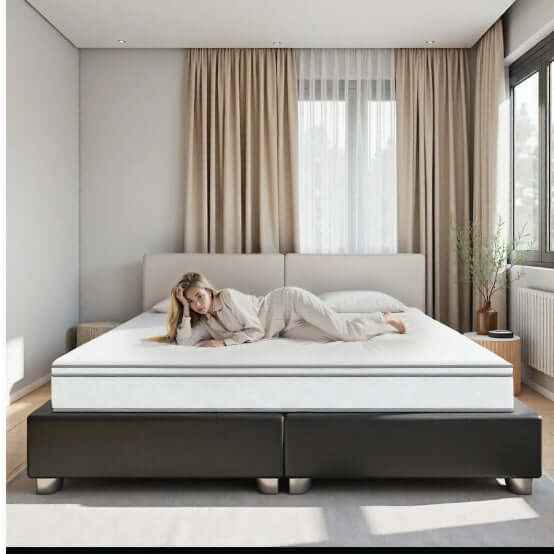 Elevate Your Comfort with Our 12 Inch Hybrid Mattress with Gel Memory Foam - Nook & Nest