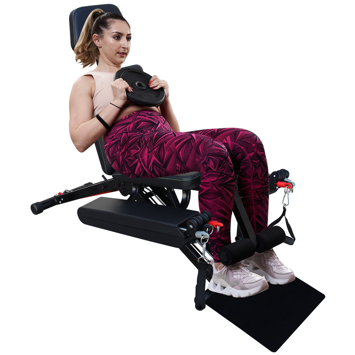 Multifunction Fitness Chair, Adjustable Strength Training Bench For Full Body Workout, Weight Bench With Fast Folding For Home Gym - Nook & Nest