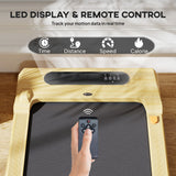 2.5HP Walking Pad, Under Desk Treadmill with Remote Control, Transport Wheels and LED Display for Home Gym Office - Nook & Nest