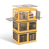 Foldable Storage Bins with Lid – 3-Pack, 4-Door Access (Top & Front), Nook & Nest