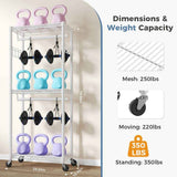 Adjustable Rolling Clothes Rack – Double Rail, 29.5 or 45 in - Nook & Nest