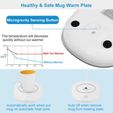 Auto Shut-Off Coffee Mug Warmer with Temperature Control - Nook & Nest