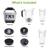 Moothie Blender, Countertop Blender 1200W For Kitchen With 23 34 60oz BPA-Free Portable Cups, Professional Smoothie Maker With Four Programs For Shakes, Sauces, Juice And Ice Crushing - Nook & Nest