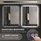 Backlit LED Bathroom Mirror, 1320 × 1030 mm - Nook & Nest