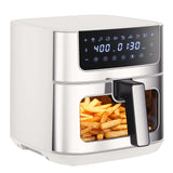 Air Fryer with Viewing Window – 6.7 QT, 8 Preset Modes, 180–400°F, Bru - Nook & Nest
