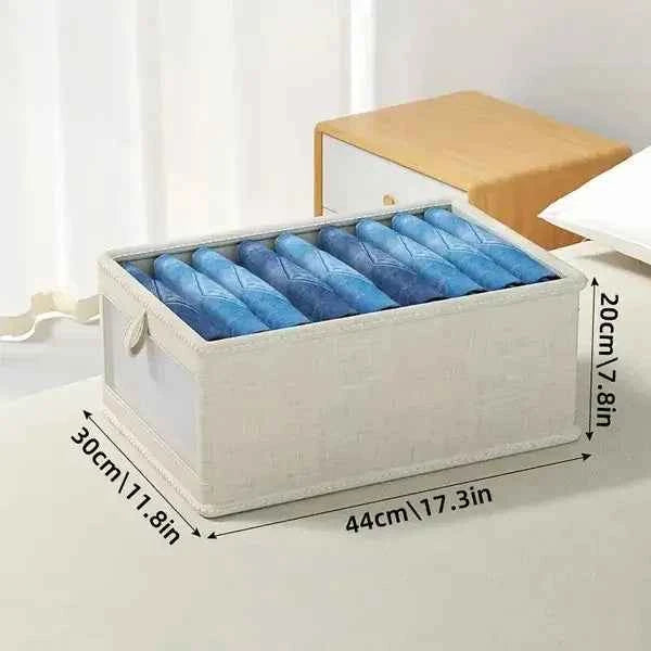 Transform Your Space with Our Foldable Clothes Storage Box – Stylish & Stackable! - Nook & Nest