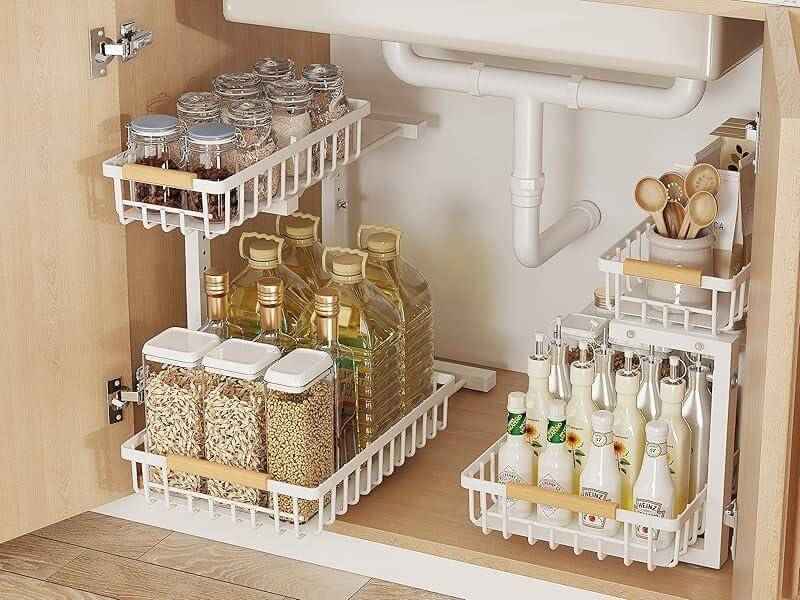 Under Sink Pull-Out Organizer: Effortless Storage Solution for Every Home - Nook & Nest
