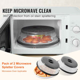 Microwave Splatter Covers – 2 Pack