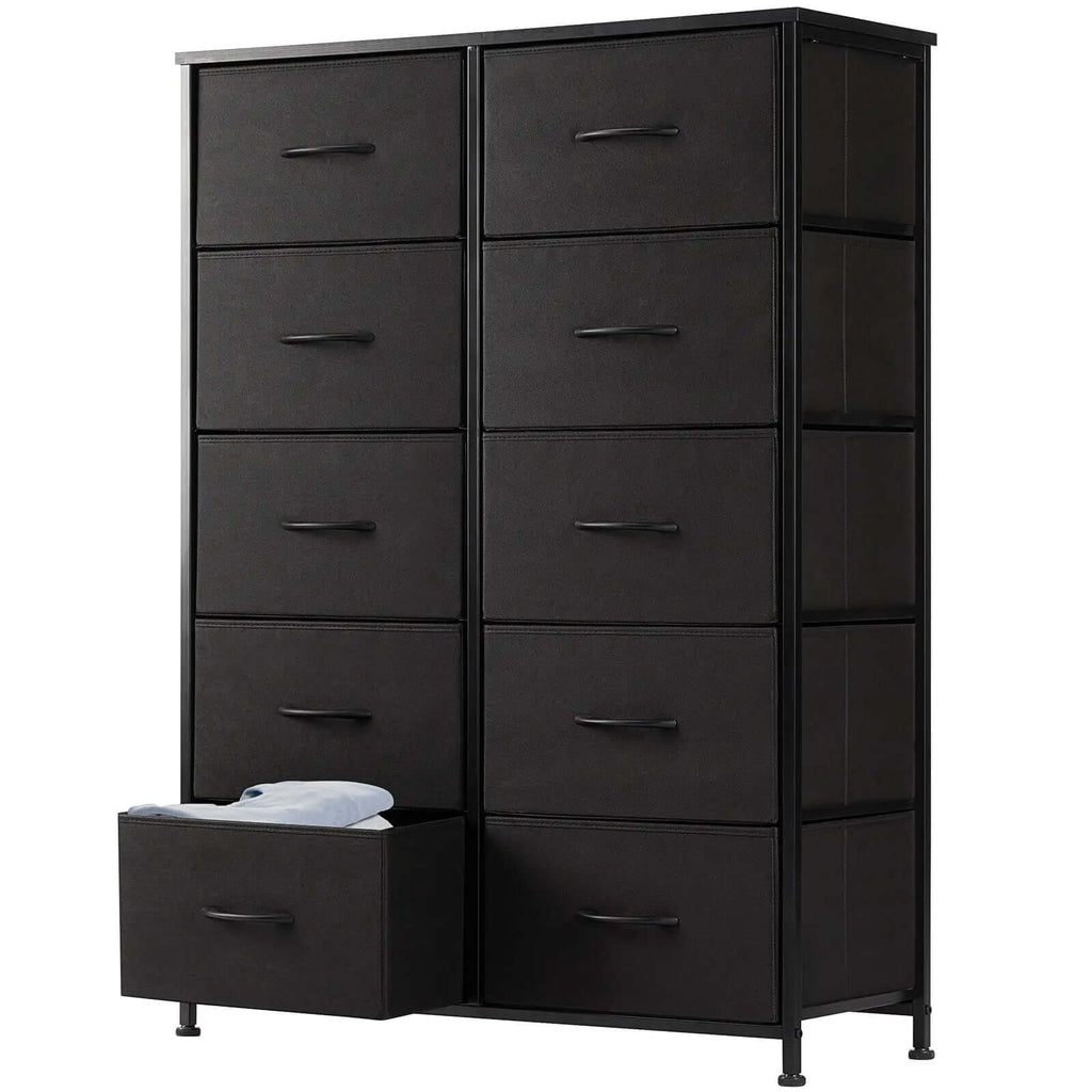 Tall Fabric Storage Tower with Drawers - Nook & Nest