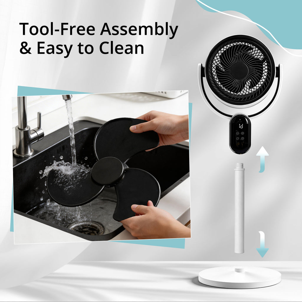 Enhance Your Comfort with the Air Circulator Fan with Remote – 2-in-1 Convenience - Nook & Nest