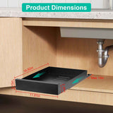 Pull-Out Cabinet Drawer Organizer – Carbon Steel, 55 lb Capacity, No-D - Nook & Nest