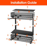 2-Piece Under-Sink Pull-Out Organizer Shelf - Nook & Nest