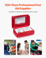 First Aid Kit, 500 Pieces, 600D Nylon Large Survival First Aid Bag, Emergency Medical Supplies, For Home, Car, Office, Travel, Camping, Truck, Hiking, Sports, Vehicle And Outdoor Emergencies - Nook & Nest