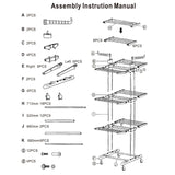 Foldable Laundry Drying Rack with Wheels - Nook & Nest