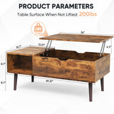 Enhance Your Space with Our Stylish Lift Top Coffee Table - Nook & Nest