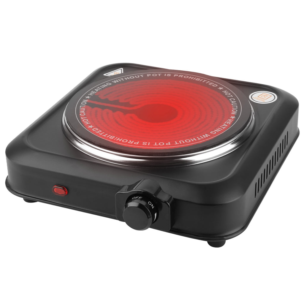 Portable Infrared Hot Plate with Glass Cooktop - Nook & Nest