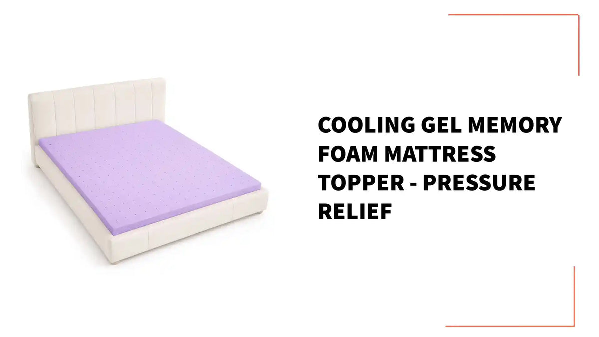 Cooling Gel Memory Foam Mattress Topper - Pressure Relief by@Outfy