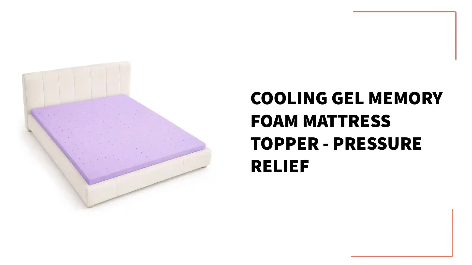 Cooling Gel Memory Foam Mattress Topper - Pressure Relief by@Outfy