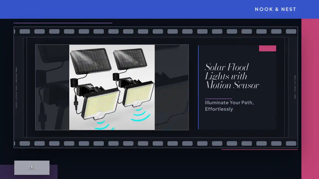 Solar Flood Lights with Motion Sensor by@Outfy