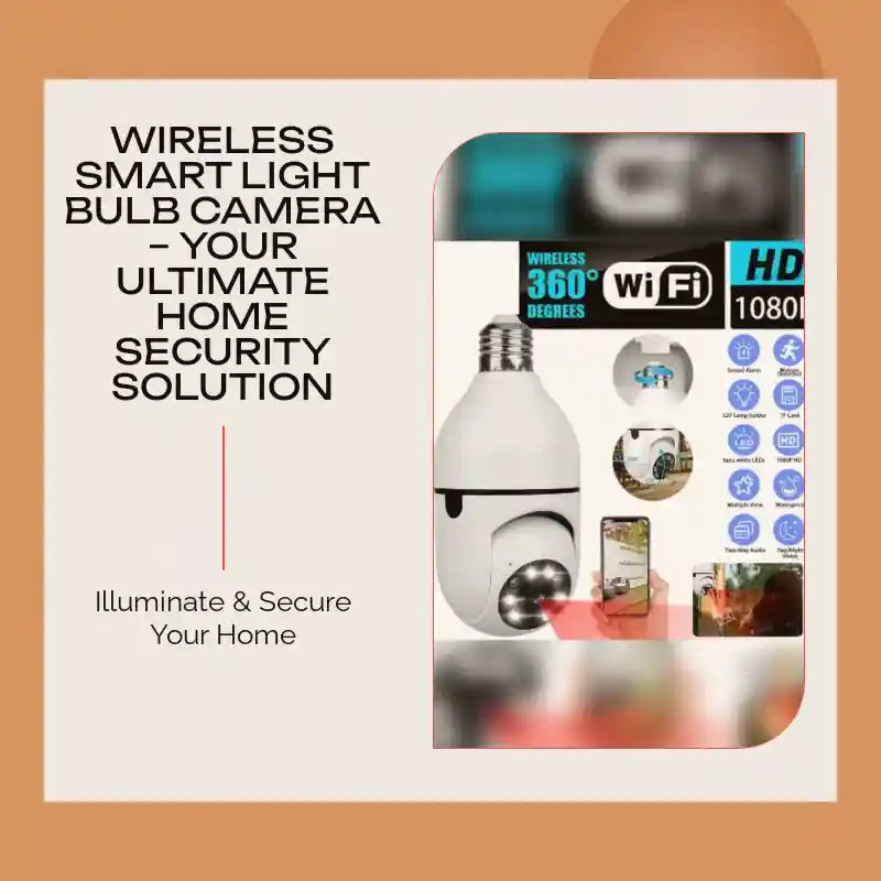 Wireless Smart Light Bulb Camera &ndash; Your Ultimate Home Security Solution by@Outfy