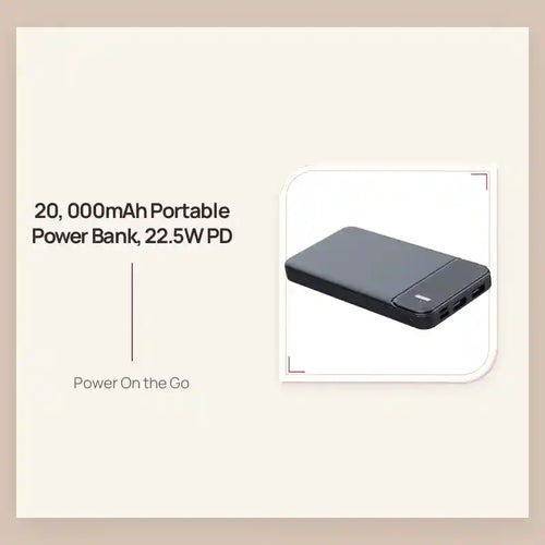 20, 000mAh Portable Power Bank, 22.5W PD by@Outfy