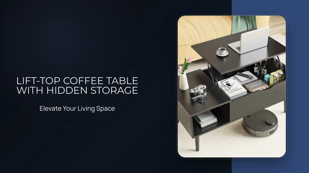 Lift-Top Coffee Table with Hidden Storage by@Outfy