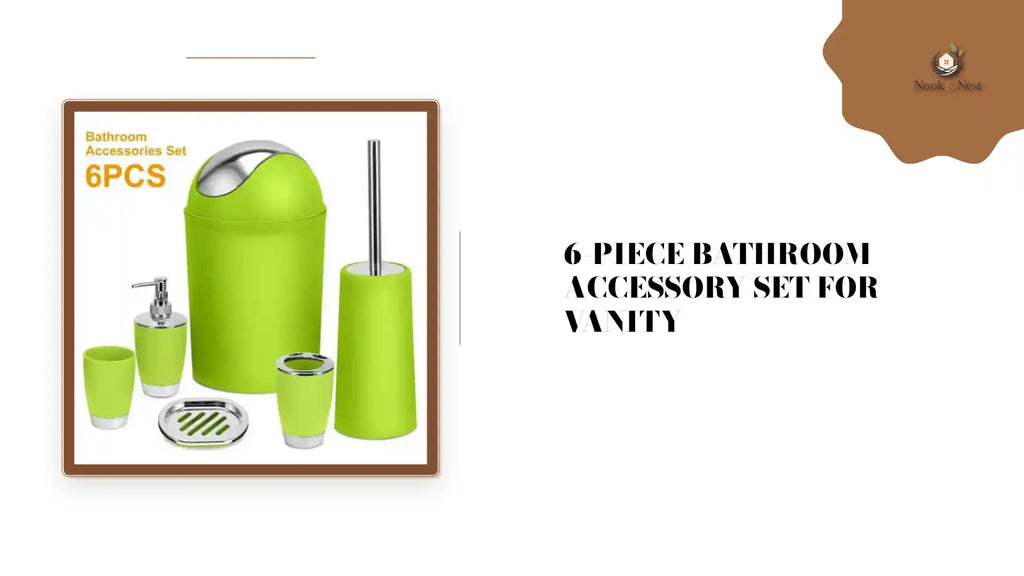 6-Piece Bathroom Accessory Set for Vanity by@Outfy