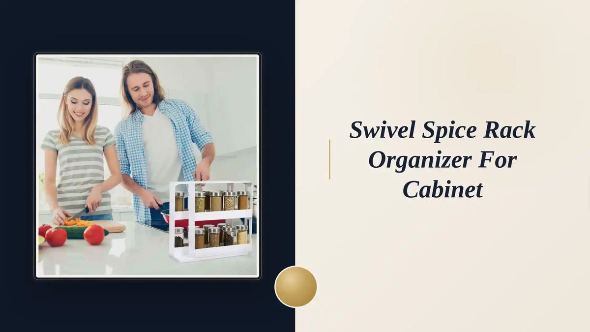 Swivel Spice Rack Organizer for Cabinet by@Outfy
