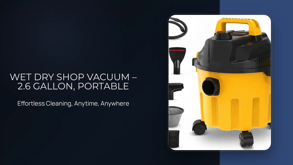 Wet Dry Shop Vacuum &ndash; 2.6 Gallon, Portable by@Outfy