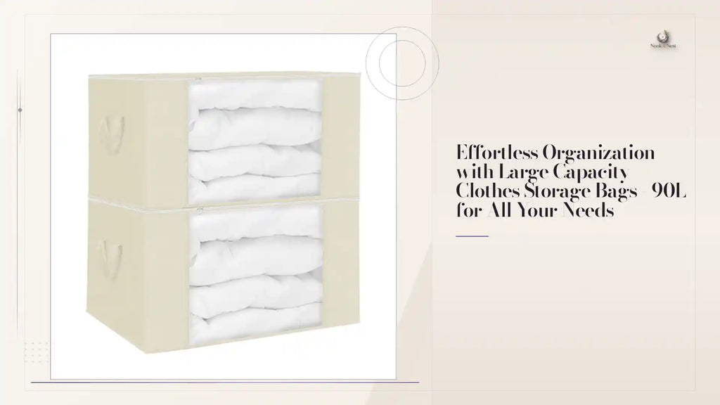 Effortless Organization with Large Capacity Clothes Storage Bags - 90L for All Your Needs by@Outfy