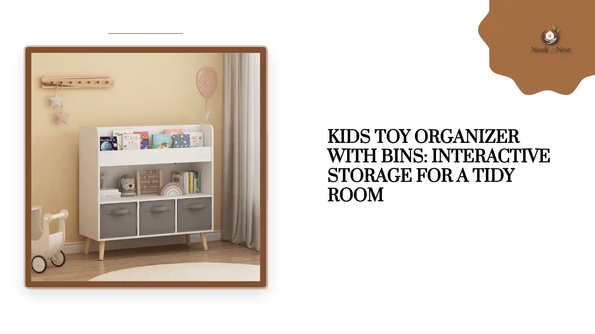Kids Toy Organizer with Bins: Interactive Storage for a Tidy Room by@Outfy