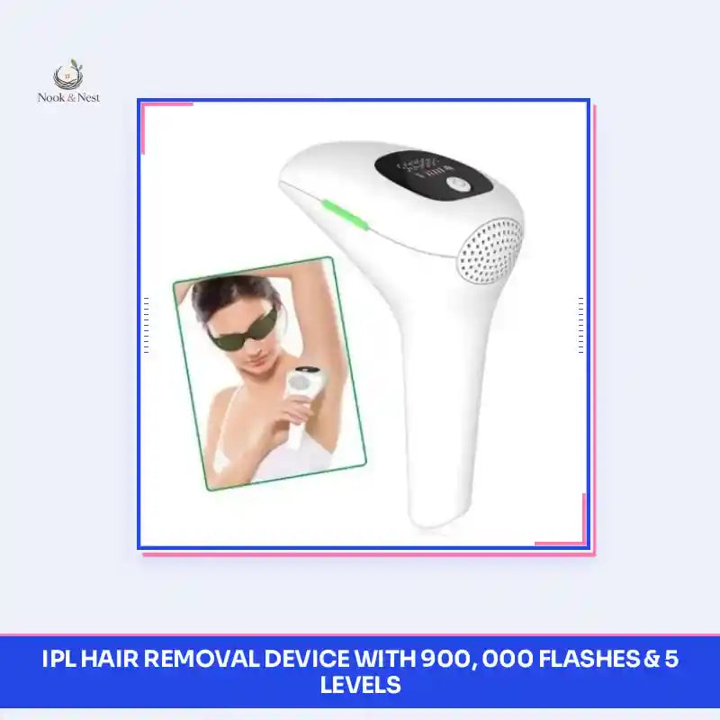 IPL Hair Removal Device with 900, 000 Flashes & 5 Levels by@Outfy