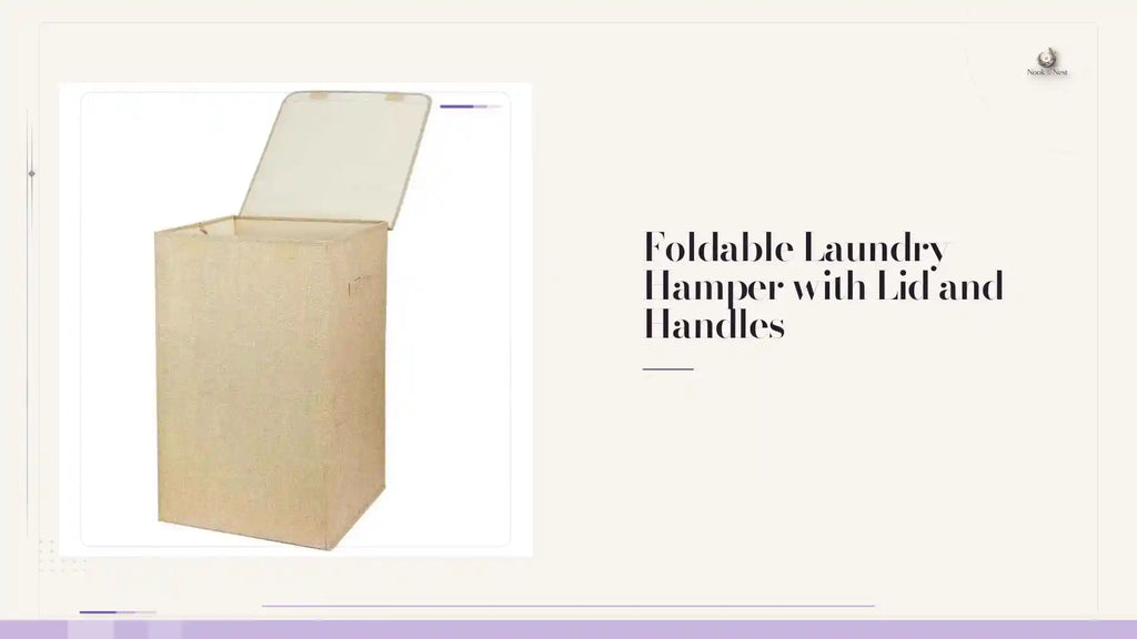 Foldable Laundry Hamper with Lid and Handles by@Outfy