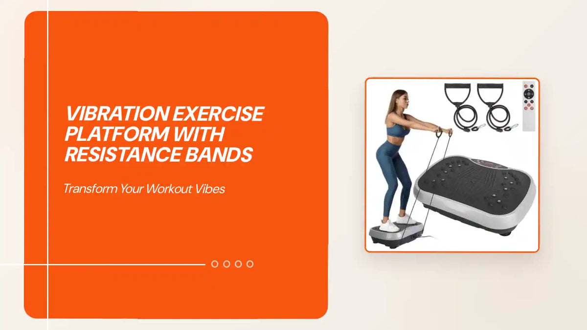 Vibration Exercise Platform with Resistance Bands by@Outfy