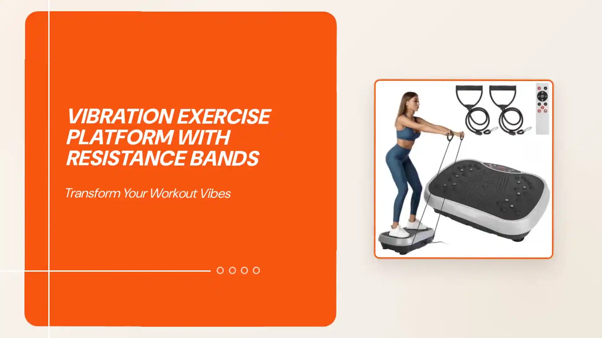 Vibration Exercise Platform with Resistance Bands by@Outfy