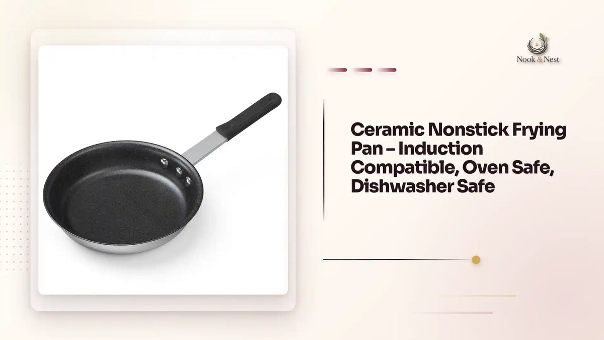Ceramic Nonstick Frying Pan &ndash; Induction Compatible, Oven Safe, Dishwasher Safe by@Outfy