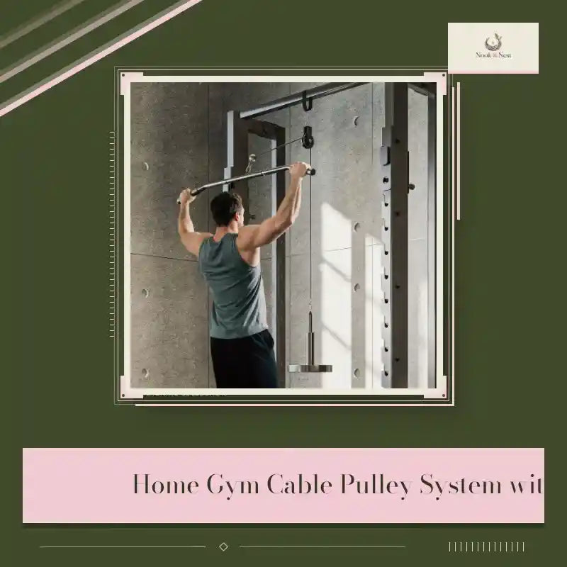 Home Gym Cable Pulley System with Loading Pin by@Outfy