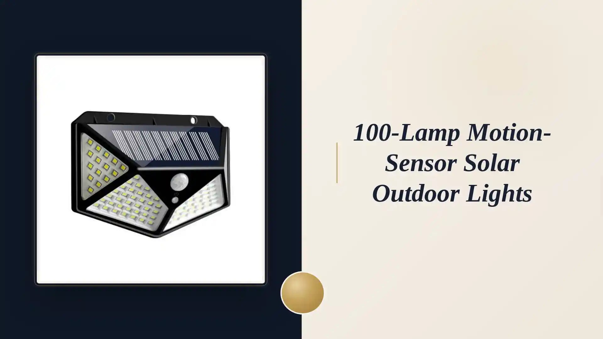 100-Lamp Motion-Sensor Solar Outdoor Lights by@Outfy