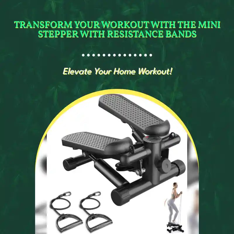 Transform Your Workout with the Mini Stepper with Resistance Bands by@Outfy