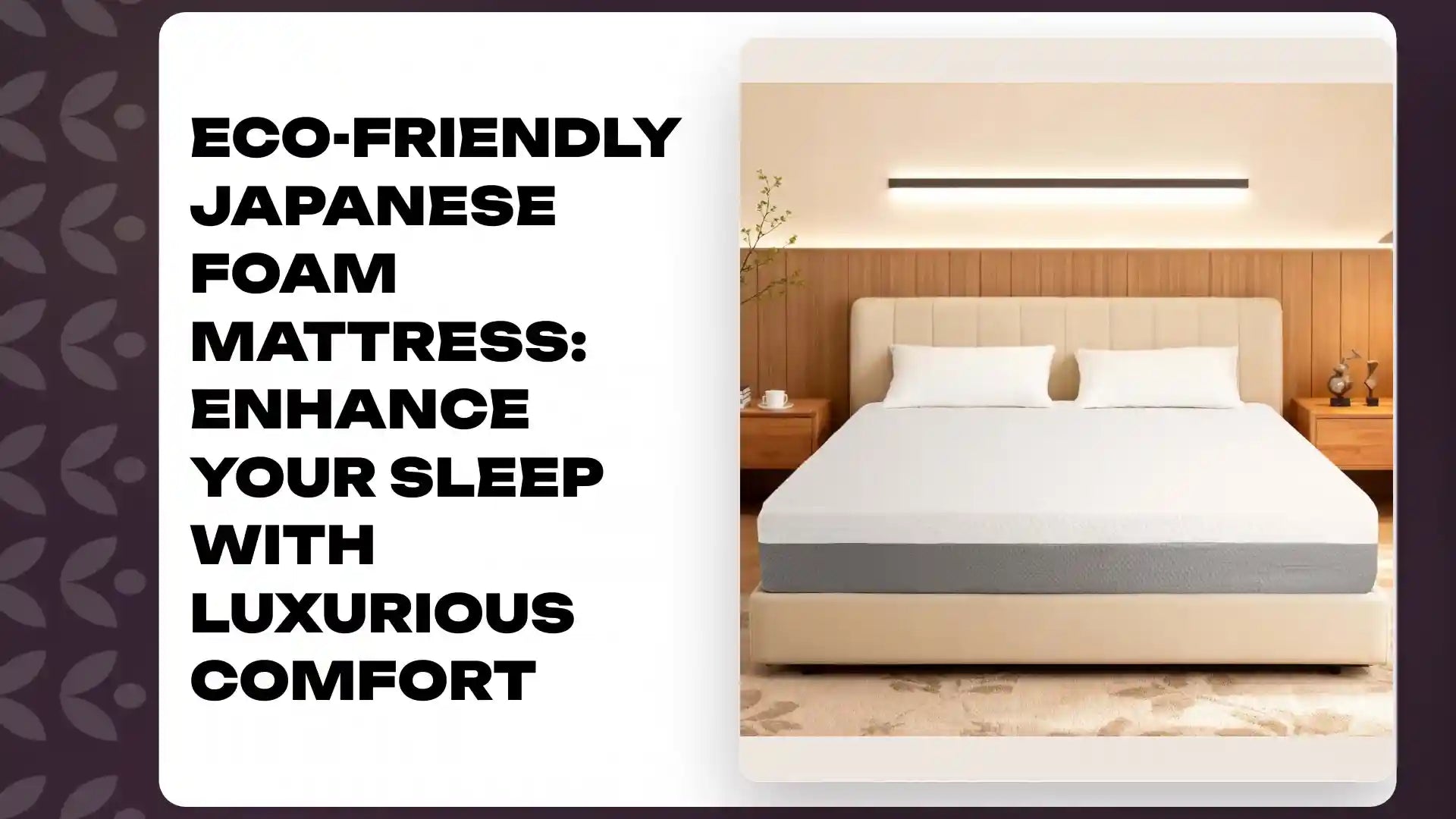 Eco-Friendly Japanese Foam Mattress: Enhance Your Sleep with Luxurious Comfort by@Outfy
