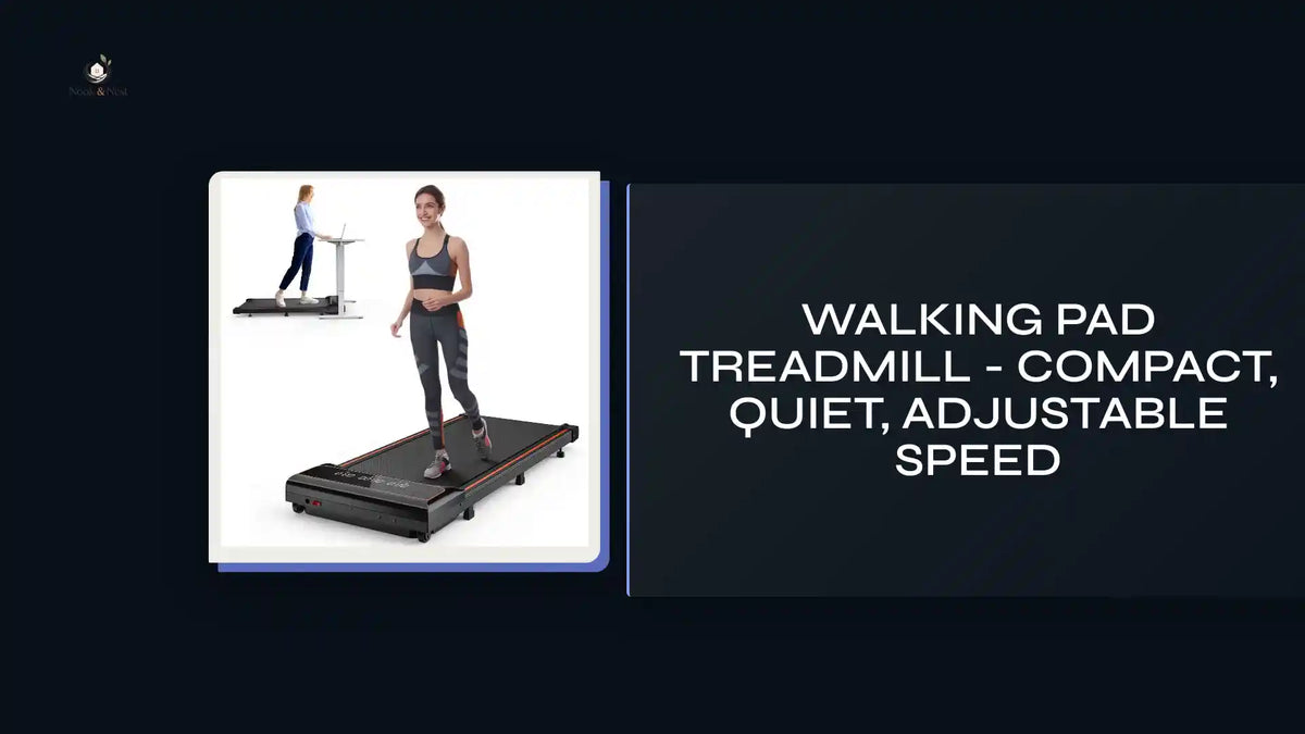 Walking Pad Treadmill - Compact, Quiet, Adjustable Speed by@Outfy