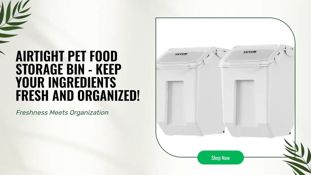 Airtight Pet Food Storage Bin - Keep Your Ingredients Fresh and Organized! by@Outfy